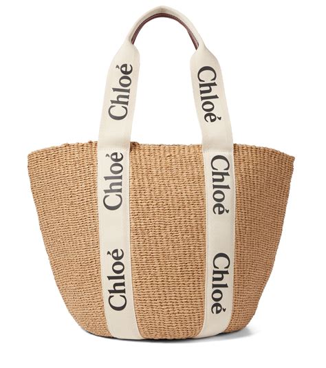 chloe woody raffia bag|chloe raffia bag.